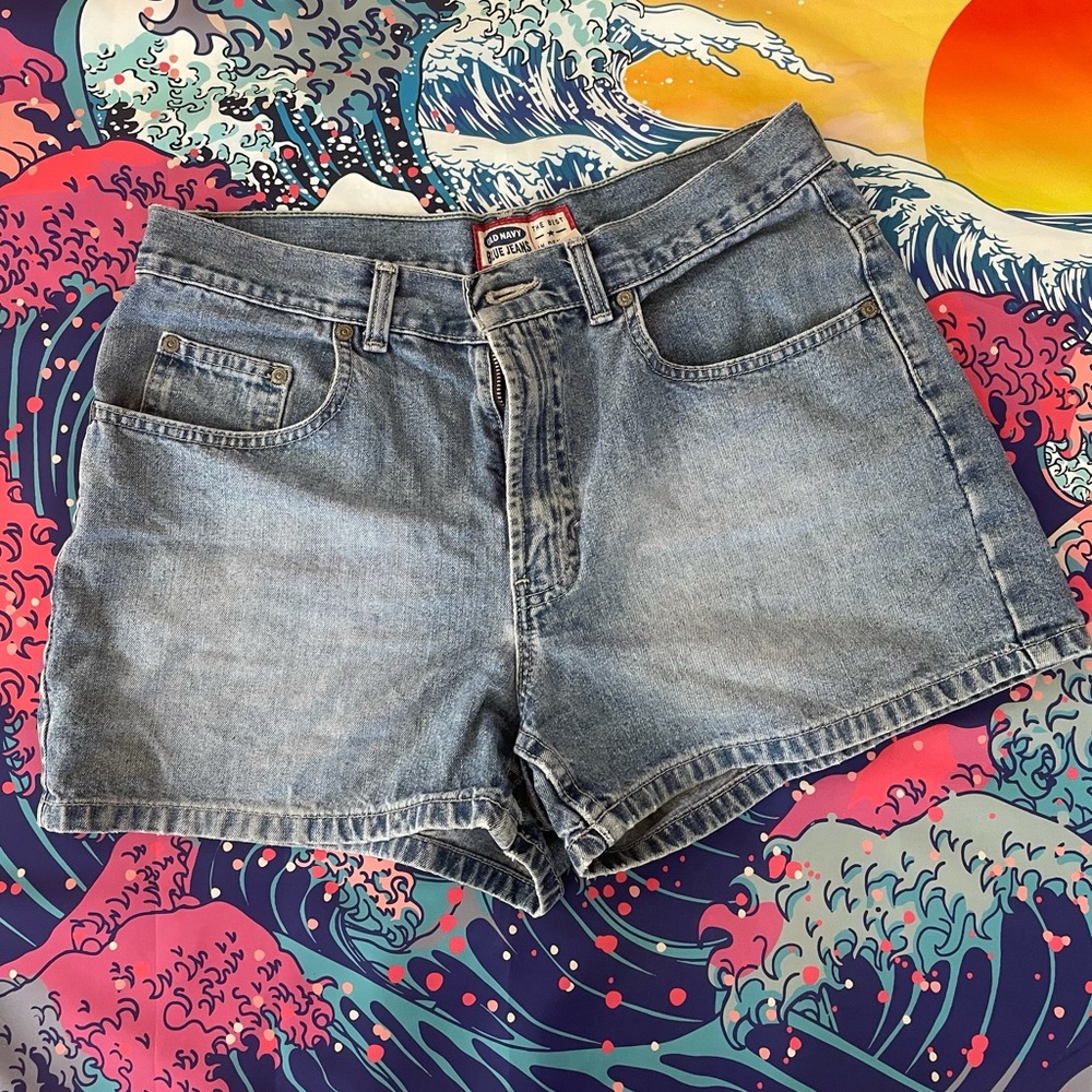 Old Navy Mom Jean Demin Shorts